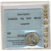 Image 1 : 1910 10¢ CCCS MS62 Lacquered.