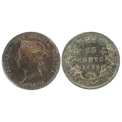 1892 25¢ ICCS MS64.  Shades of red and pink with nice lustre.