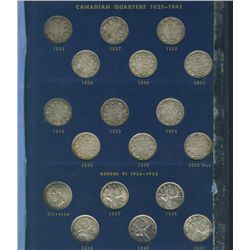 1921 25¢ to 1965 complete date set in Whitman holder.  A nice clean set including 1921, 1927 & 1936 