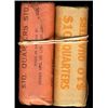 Image 1 : 1965 25¢ & 1966 BU Rolls.  Original rolls wrapped by The Royal Bank of Canada.  Lot of 2 rolls.  Uno