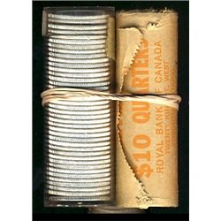 1964 25¢ Partial Roll(25), 1967 & 1968 BU Rolls.  1967 is in original wrap.  1964 & 1968 in tubes al