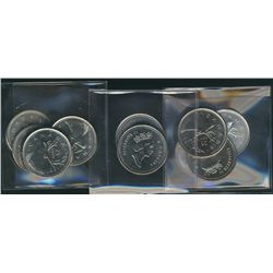 1991 25¢ UNC.  Lot of 10 coins.