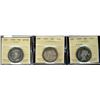 Image 1 : 1870 50¢ LCW, 1912 both G6 & 1938 AU58.  Lot of 3 coins all ICCS graded.