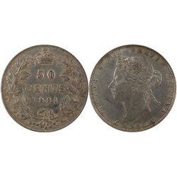 1881H 50¢, Nice about EF with lustre.