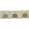 1916 50¢, 1920 50¢ Nar & 1931 ICCS V12.  Lot of 3 coins.