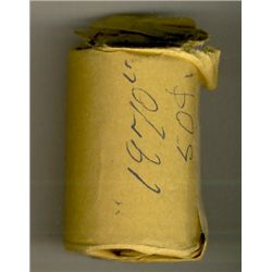 1970 50¢ BU Roll, Original Roll.