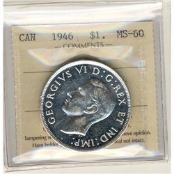 1946 $1 ICCS MS60.