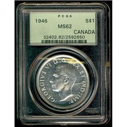 1946 $1 PCGS MS62.