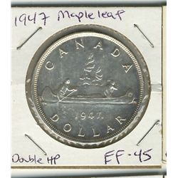 1947 $1 ML Dbl HP, EF45.