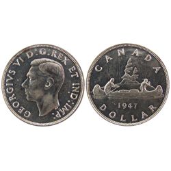 1947 $1 Ptd Dot ICCS MS60;  Dbl HP.