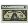 Image 1 : 1917 $1 DC-23a-ii.  #L687082 PMG VF30 Net.  Paper pills ink.