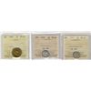 Image 1 : 1917 5¢, 1919 & 1943 Tom ICCS MS63.  Lot of 3 coins.