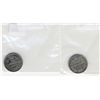 Image 1 : 1882 10¢ & 1890H.  Lot of 2 coins F+/VF.