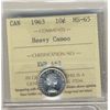 Image 1 : 1963 10¢ ICCS MS65 Heavy Cameo.