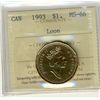 Image 1 : 1993 $1 Loon ICCS MS66.