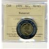 Image 1 : 1999 $2 Nunavut ICCS MS65.