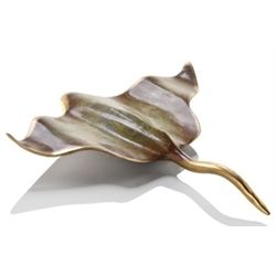 SINGLE STING RAY BRONZE SCULPTURE