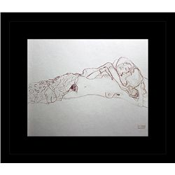 Gustav Klimt Erotic Sketch Lithograph