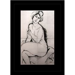 Amedeo Modigliani Erotic Sketch Lithograph