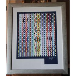 AGAM HAND SIGNED "BEYOND VISIBLE" 1980