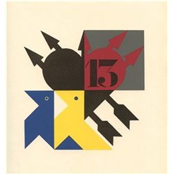 Jean Carlu Silkscreen "Thirteen"