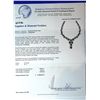 Image 4 : 14K GOLD DIAMOND AND BLUE SAPPHIRE NECKLACE