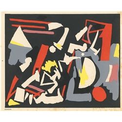 Youla Chapoval Pochoir for Witnesses for Abstract Art