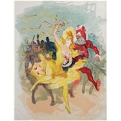 Jules Cheret Lithograph "Au Quartier Latin"