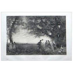 Jean-Baptiste Corot "Danse Antique" Lithograph