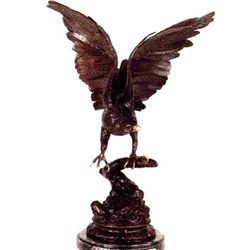 "EAGLE" BRONZE SCULPTURE - MOIGNIEZ