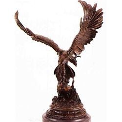 "FALCON" BRONZE SCULPTURE - MOIGNIEZ