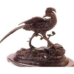 "GOLDEN PHEASANT" BRONZE SCULPTURE - MOIGNIEZ