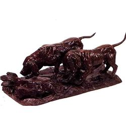 "BABY DOGS" BRONZE SCULPTURE - MOIGNIEZ