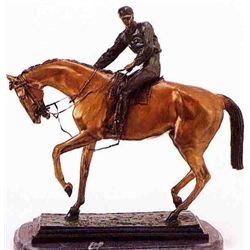 "WINNERS CIRCLE" BRONZE SCULPTURE - BONHEUR