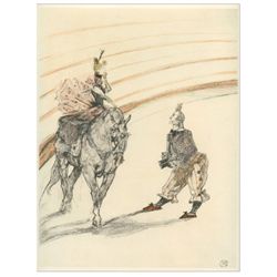 Toulouse-Lautrec lithograph | Circus "Ecuyere de panneau"