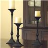 Image 1 : SET OF 3 RICHMOND PILLAR CANDLE STICKS
