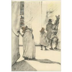 Toulouse-Lautrec lithograph | Circus "Dans les coulisses"