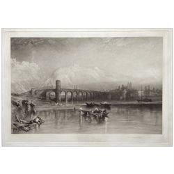 J. M. W. Turner | Sir Frank Short mezzotint "Erhrenbreitstein to Coblenz, No. 2"