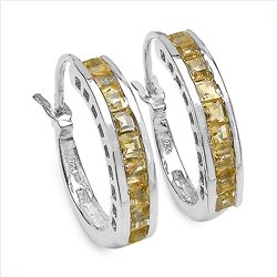 Citrine & Sterling Silver Earrings.