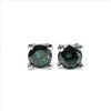 Image 1 : Blue Diamond & Sterling Silver Earrings.