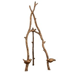 LOVEBIRD ON BRANCH EASEL