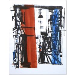 Vieira da Silva original lithograph, 1977