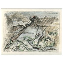 Jacques Villon original etching for Alternance