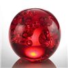 Image 1 : ART GLASS RED BUBBLE SPHERE 3" DIA