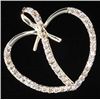 Image 1 : 1.5 CTW. DIAMOND 10KY GOLD HEART PENDANT
