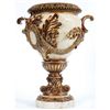 Image 1 : "GUILDED FAUX MARBLE VASE"
