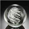 Image 1 : ART GLASS CLEAR PATTERNED SPHERE 3.5" DIA