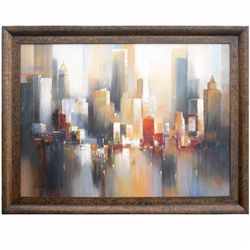 "CITYSCAPE - 4" - ORIGINAL OIL ON CANVAS