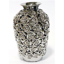  SIVER ROSE VASE 