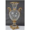 Image 1 : "CRYSTAL AND BRONZE ROYALE VASE"